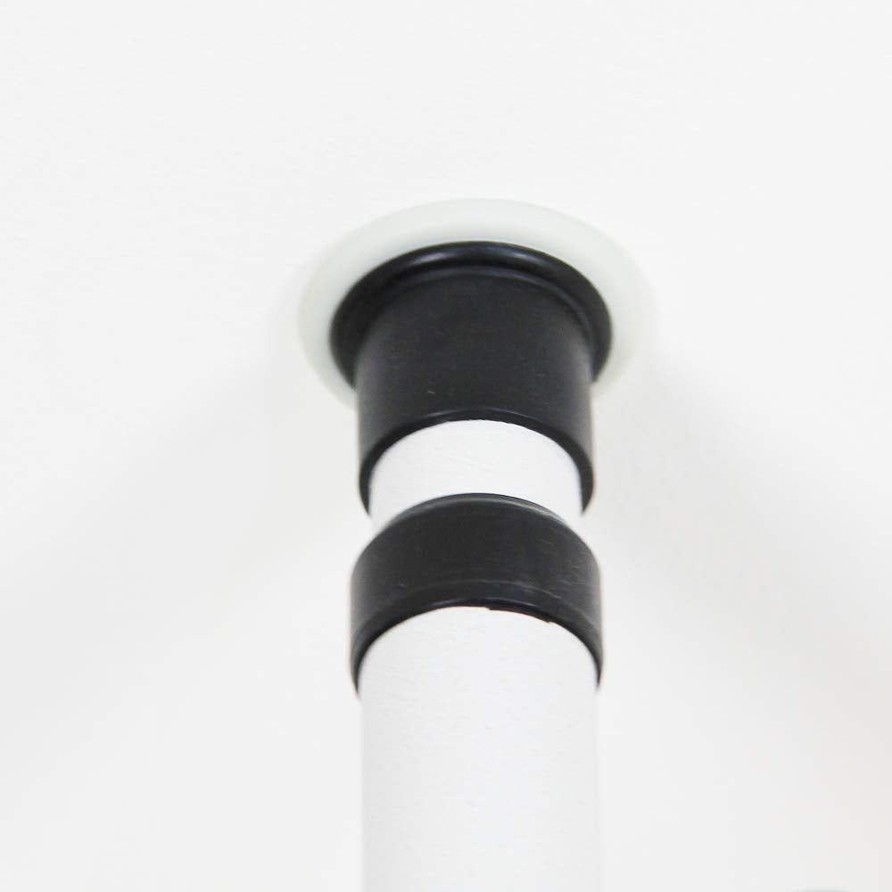 Goldcart Ceiling-to-Floor Double Garment Rail with Reach Hook
