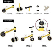 Baby Balance Bike Children Walker Toddler Ride On No Pedal Push Bicycle