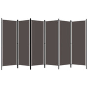 300 × 180 cm 6-Panel Fabric Room Divider – Anthracite