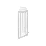 Freestanding Foldable MDF Pet Gate – 3 Sizes, White or Grey