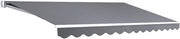 4 × 2.5 m Manual Folding-Arm Awning – Pearl Grey