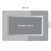 80 × 50 cm Quick-Dry Absorbent Bathroom Mat