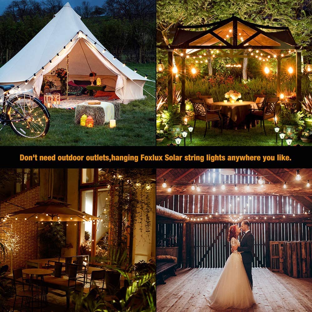 Solar String Lights-15 Globes