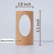 LED Wood Desk Lamp, Bedroom Bedside Night Light, Dimmable Led Lighting, Creative Home Decor Table lamp, Unique House warmging Gift