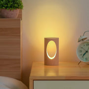 LED Wood Desk Lamp, Bedroom Bedside Night Light, Dimmable Led Lighting, Creative Home Decor Table lamp, Unique House warmging Gift