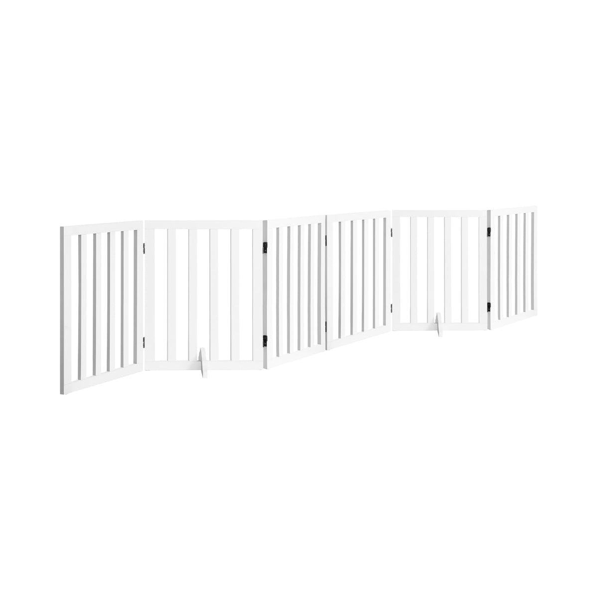 Freestanding Foldable MDF Pet Gate – 3 Sizes, White or Grey