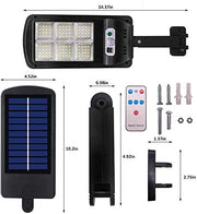 2-Pack 120-LED Solar Motion Street Lights with Remote