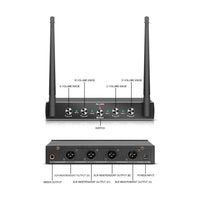 Debra Audio AU400 4-Channel UHF Microphone System – 4 Handheld Mics