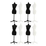 Miniature Doll Dress-Form Mannequin Stands – 8 Pack