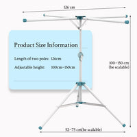 REASOR Foldable 4-Arm Tripod Drying Rack – 101–151cm