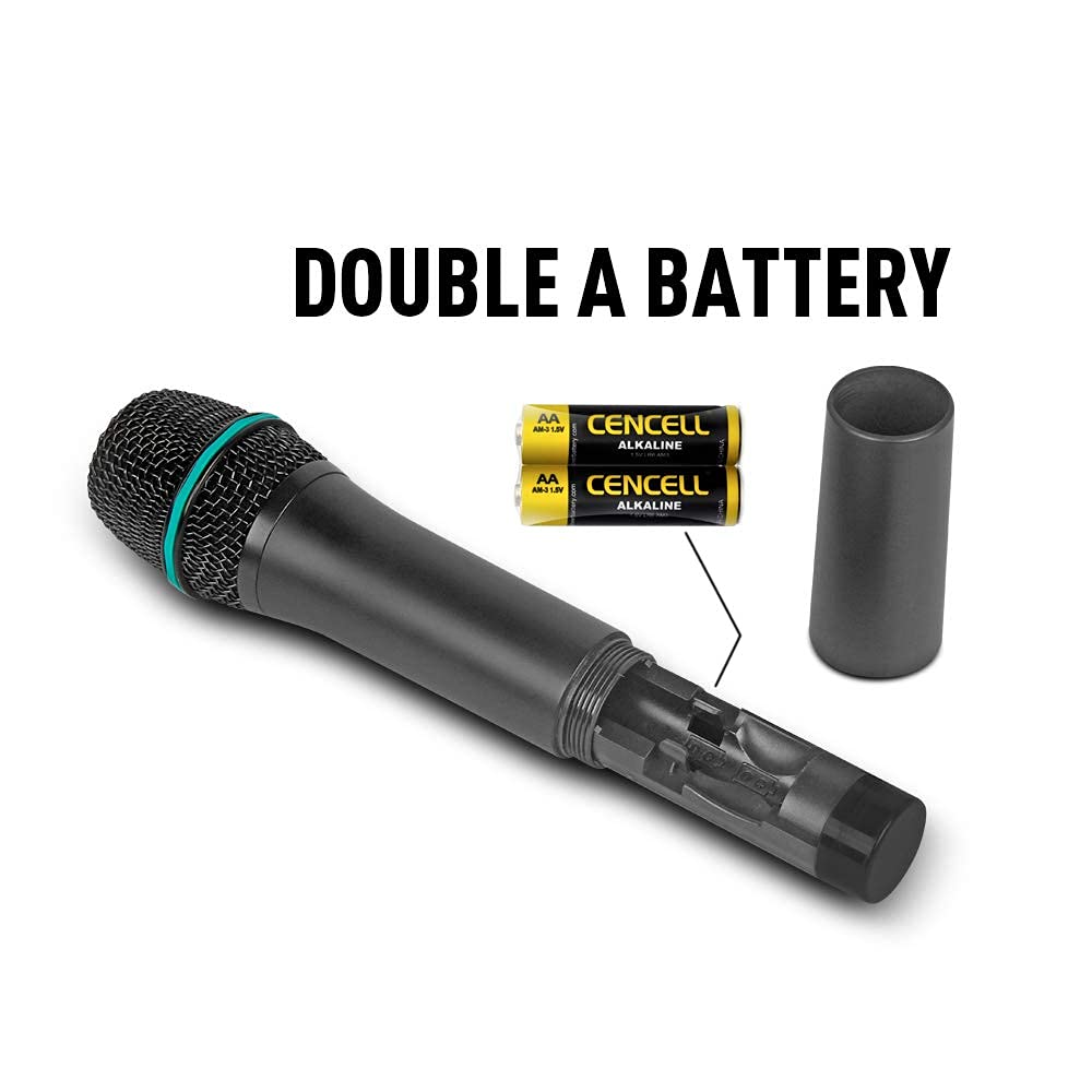 Debra Audio AU400 4-Channel UHF Microphone System – 4 Handheld Mics