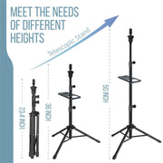 55-Inch Adjustable Wig-Head Tripod with Tool Tray