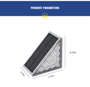 Warm-White Solar Step & Deck Lights – 6 Pack