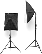 2x25W LED Continuous Lighting Kit 20"x28"/50x70cm Softbox Soft Box Photo Studio Set Light Bulbs Lamp 5500K Photography E27 Socket Softboxes AU Plug