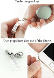 Mini Microfiber Screen-Cleaner Keychains – 4 Pack