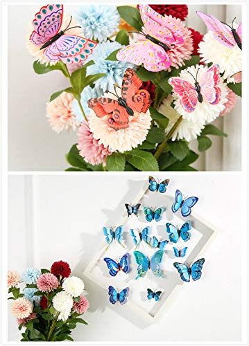 24-Piece Purple & Pink 3D Butterfly Wall Décor Set