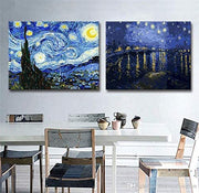 DIY Paint by Numbers Kit for Adults - Van Gogh The Starry Night Replica | DIY Paint by Numbers Landscape Scene Paintings Arts Craft for Home Wall Decor | Canvas, Brushes, Acrylic Paints Included