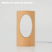 LED Wood Desk Lamp, Bedroom Bedside Night Light, Dimmable Led Lighting, Creative Home Decor Table lamp, Unique House warmging Gift