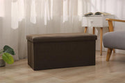 Foldable Linen Storage Ottomans Cube Toy Chest