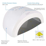 Vishine Gel Nail Polish Starter Kit with 48W SUNOne UV LED Nail Lamp Speed Dryer Manicure Tools 6 Pretty Colors Gel Polish Base and Top Coat 