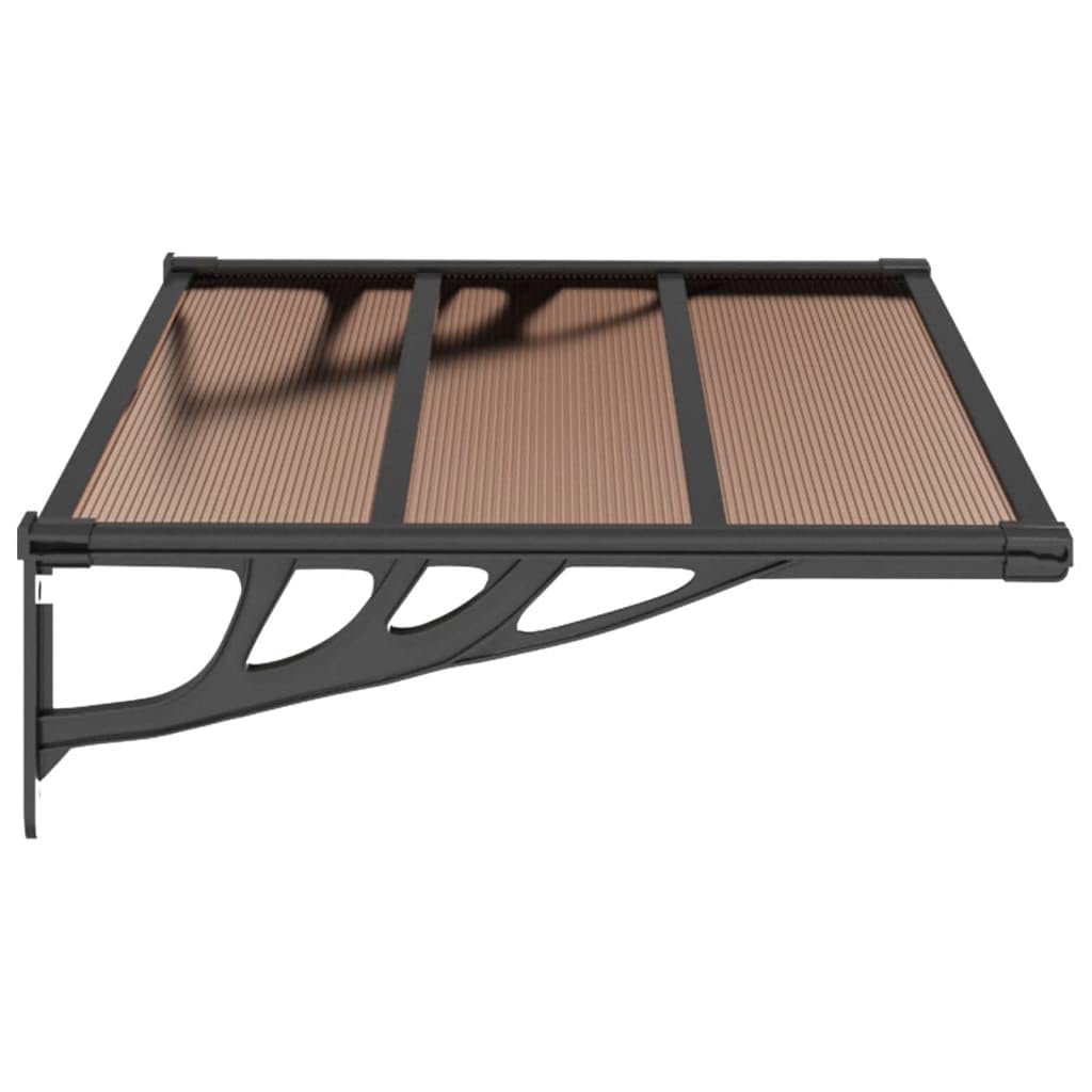 90 cm-Deep Polycarbonate Door & Window Canopy – 3 Finishes