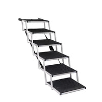6-Step Folding Dog Access Stairs – 2 Heights, 90 kg Capacity