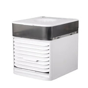 Portable Air Conditioners Fan, USB Personal Mini Air Cooler, Air Conditioner with LED Light, Personal Mini Evaporative Cooler for Office Small Room Car