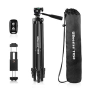 Phone Tripod, UBeesize 50’’ Extendable Lightweight Aluminum Tripod Stand with Universal Cell Phone/Tablet Holder, Remote Shutter, Compatible with Smartphone & Tablet & Camera.