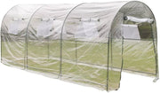Walk-In Tunnel Greenhouse with 6 Mesh Windows
