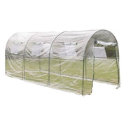Walk-In Tunnel Greenhouse with 6 Mesh Windows