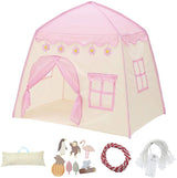 Princess Castle Play Tent Kids Teepee Tent Large Children Playhouse Oxford Fabric Children Playhouse for Indoor Outdoor with Carry Bag Portable Playhouse Boys & Girls Birthday Gift