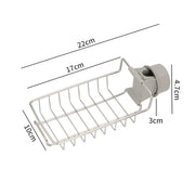 Round-Faucet Stainless-Steel Sink Caddy