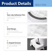 Non-Slip Toilet Foot Stool – White
