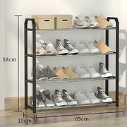 Simplicity Shoe Rack- Shoe Storage Organiser (4-Black)