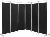 300 × 180 cm 6-Panel Folding Fabric Room Divider – 2 Colours