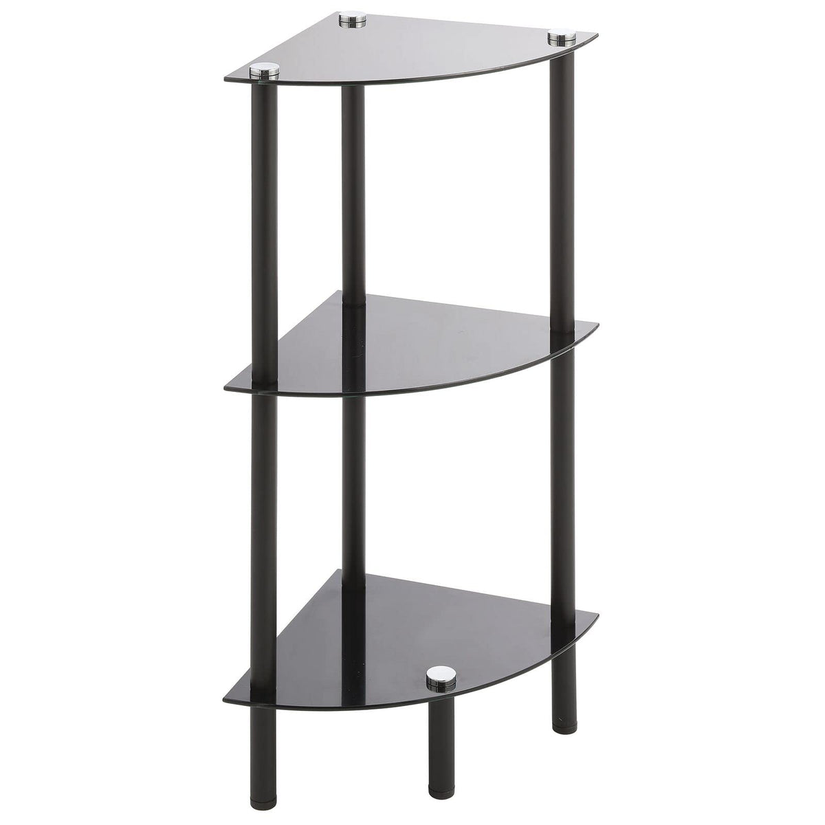 3 Tier Open Glass Shelves