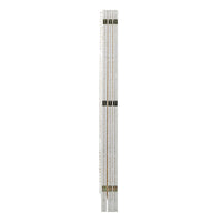 6-Panel White Woven Room Divider