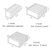 3-Piece Mesh Wardrobe Organiser Set – 23 Compartments