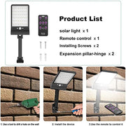 48 LED Waterproof Solar Security Lights with 3 Modes and Colour Temperature Adjustment