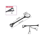 Adjustable Convex Bicycle Handlebar Mirrors – 2 Pack