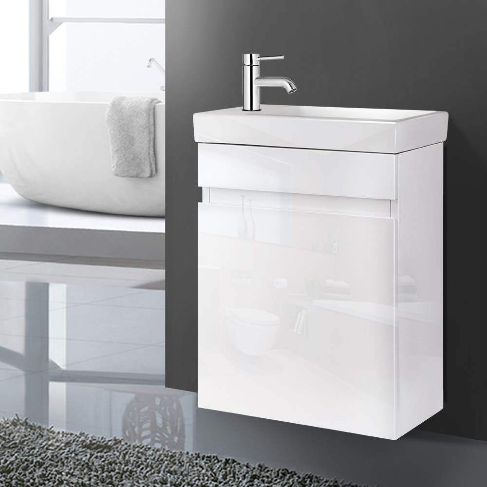 40 cm Wall-Hung Bathroom Vanity with Ceramic Basin