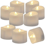 Battery Operated LED Tealights, Pack of 24, Flameless Tea Lights with Warm White Light, Electric Candles Realistic for Wedding, Table, Gift, Outdoor (24 Pack)