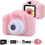 Kids Digital Camera for Boy Girls Age 3-10, Toddler Cameras Mini Cartoon Rechargeable Video Camera with 2 Inch IPS Screen and 32GB SD Card Child Camcorder Toy Kid’s Birthday