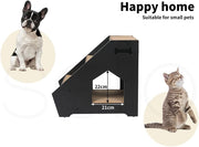 Wooden Pet Steps with Built-In Resting Cubby – 50 kg, White or Black