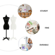 Miniature Doll Dress-Form Mannequin Stands – 8 Pack