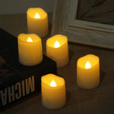 Battery Operated LED Tealights, Pack of 24, Flameless Tea Lights with Warm White Light, Electric Candles Realistic for Wedding, Table, Gift, Outdoor (24 Pack)