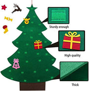 DIY Felt Christmas Tree with 30 Detachable Ornaments