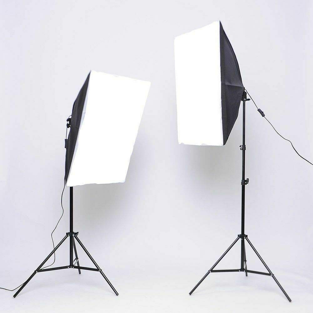 3-Softbox Continuous Lighting Kit with Boom Arm