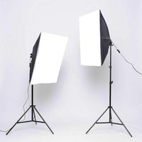 3-Softbox Continuous Lighting Kit with Boom Arm