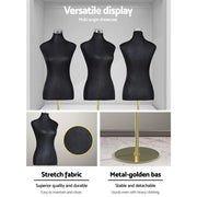 Embellir Black Pinnable Dressmaking Mannequin – 140–170cm